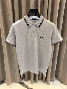 Fred Perry Premium Grey Polo Tshirt