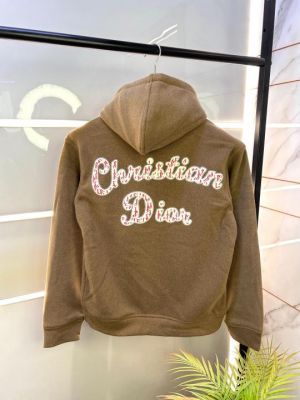 Christian Dio  Brown Imported Back Printed Premium Hoodie BRO-M-1156