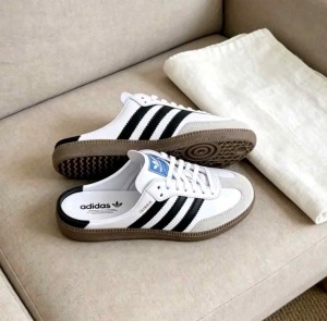 ADIDAAS SAMBA MULE WHITE   187