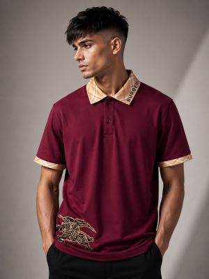 BURBERRRY Premium Quality Collar Neck Polo Tshirt GZ_0402
