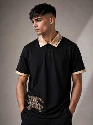 BURBERRRY Premium Quality Collar Neck Polo Tshirt GZ_0403