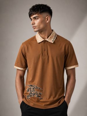 BURBERRRY Premium Quality Collar Neck Polo Tshirt GZ_0404