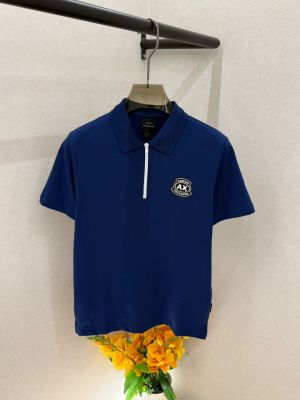 Arma Exchange Blue Polo Premium Collar Neck T-shirt F5029-BU