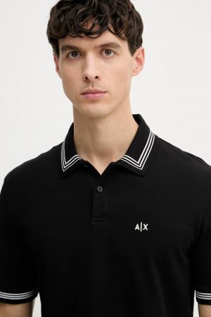 Arma Exchange Black Polo Premium Collar Neck T-shirt F5029-BL