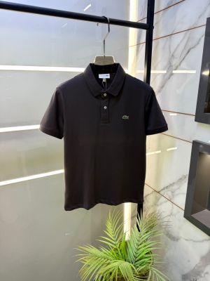 Lacost Grey Polo Premium Collar Neck T-shirt F5014-GY
