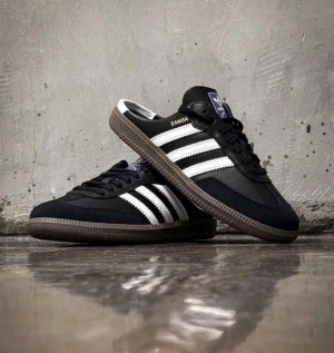 ADIDAAS SAMBA MULE BLACK WHITE    188