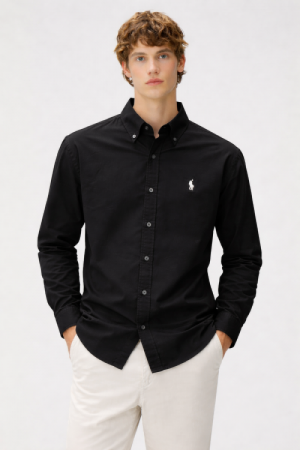 RALPx-H L-AUREN P-OLO IMPORTED STORE ARTICLE SHIRT linen fabric