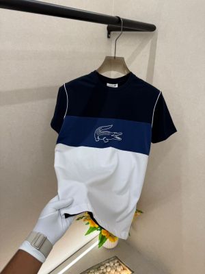 Lacost Navy Premium Printed Round Neck T-shirt F5020-N2