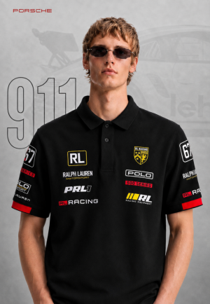 PORSCHE Ralpxh Lauren IMPORTED STORE ARTICLE POLO T-SHIRT