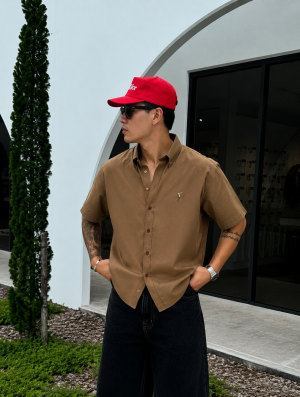 Ralp Lauren Premium Brown Half Shirt