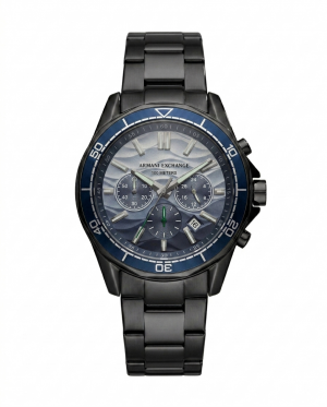 Armaani Exchange 100 Meters Black  Two Shade Dial