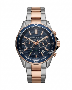 Armaani Exchange 100 Meters Two Tone  Blue Dial