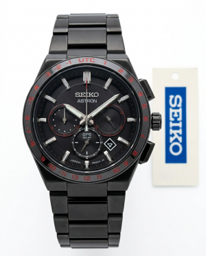 Seiko Astron Black Red Dial