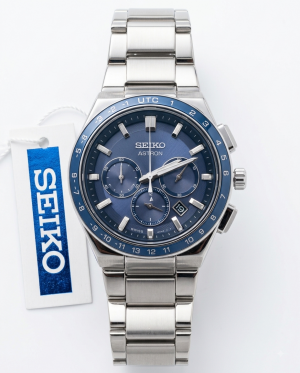 Seiko Astron Silver Blue Dial