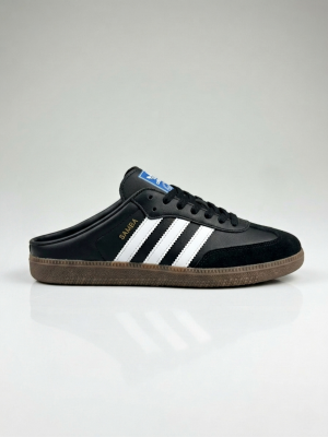 ADIDAAS SAMBA MULE BLACK WHITE