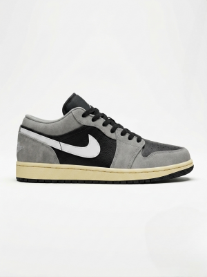 NIKKE AIR JORDAN 1 LOW LIGHT SMOKE GREY OFF NOIR
