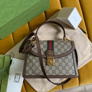 Gucc ophidia gg supreme top handel bag with box big size carrybag 313