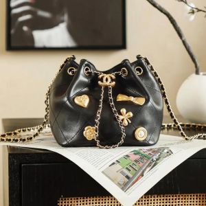 CHANE BOWTIE MINI BUCKET BAG WITH BOX 6546