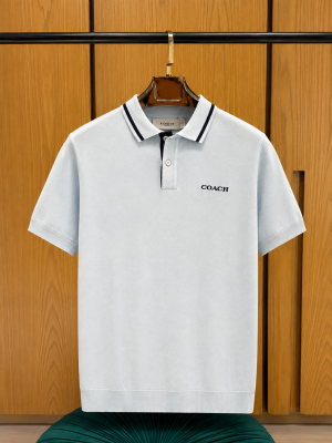 COACx-H IMPORTED STORE ARTICLE POLO T-SHIRT SKY BLUE