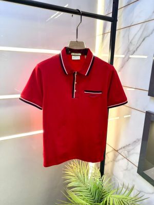 Gant Red Polo Neck Premium Collar T-shirt F3827-RE