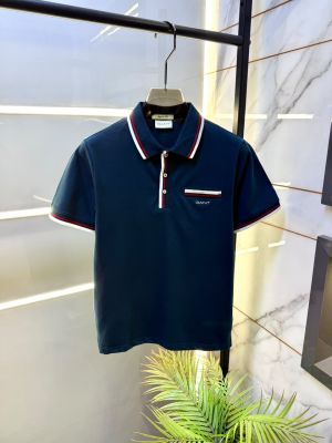 Gant Green Polo Neck Premium Collar T-shirt F3827-GR