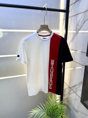 Boss x Porsche Edition White Premium Round Neck T-shirt F5095-WH