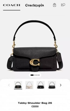 Coacch Tabby 26 Shoulder Bag With Box Dustbag SlingBelt