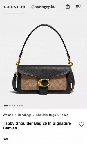 Coacch Tabby 26 Shoulder Bag With Box Dustbag SlingBelt