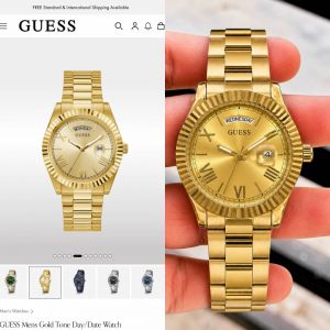 Gues s Day Date Men Gold
