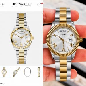 Gues s Day Date Men Dual tone Gold White