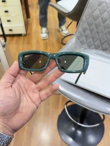 Rayba 4944 puffer square green candy