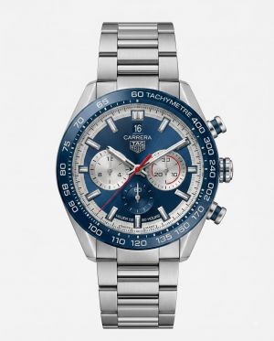Tag_g heuuerCarrera Sport Chronograph 44mm silver blue