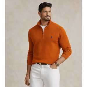 No return RL imported sweatshirt Brown