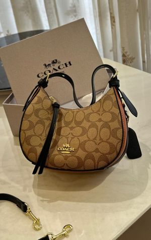 Coac kleo hobo bag in signature canvas bag with box 5675