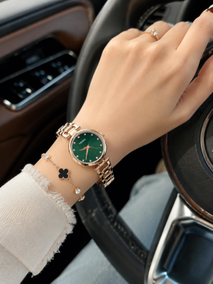Fossiil Kerrigan Black Rosegold Green