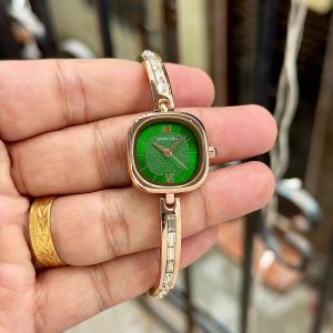 Swarovskki Ladies Bracelet Square Green