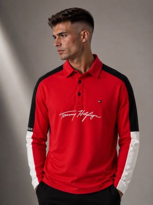 TOMMMY HILFIGER Premium Quality Collar Neck Full Sleeves T-shirt GZ_0414