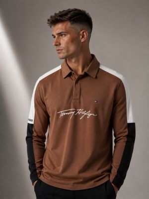 TOMMMY HILFIGER Premium Quality Collar Neck Full Sleeves T-shirt GZ_0415
