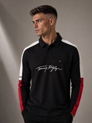 TOMMMY HILFIGER Premium Quality Collar Neck Full Sleeves T-shirt GZ_0416