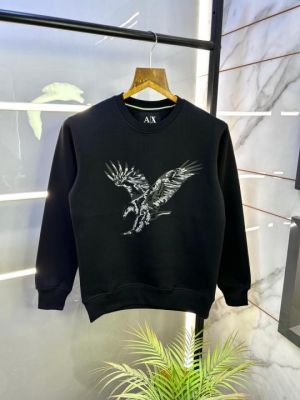 Arma Exchange Imported Black Super Premium Sweatshirts F3175-B2