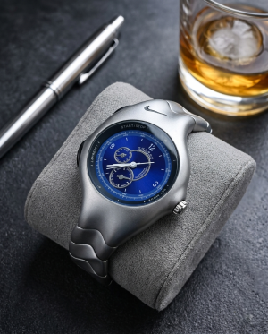 Nikk_e Triax Armored Chronograph Silver Blue