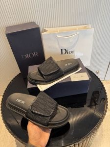 Dioor Aqua Jacquard Oblique Black Sandal