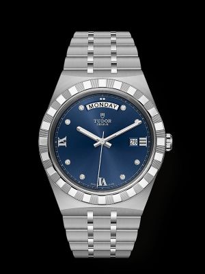 Tudor Royal Automatic silver blue dimond