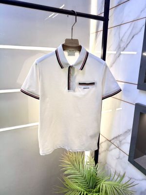 Gant White Polo Neck Premium Collar T-shirt F3827-WH