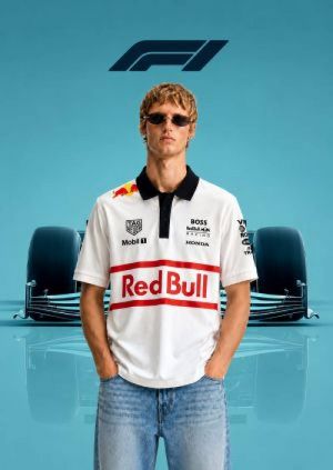 RED BULL EDITION BOSS IMPORTED STORE ARTICLE POLO T-SHIRTx