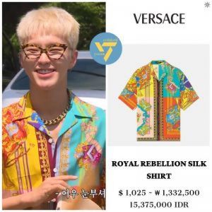 Versac-e IMPORTED STORE ARTICLE PREMIUM PRINTED SHIRTx