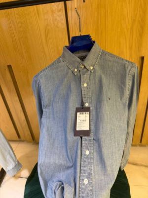 IMPORTED STORE ARTICLE DENIM SHIRT DENIM BLUEx