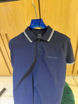 Exchang e IMPORTED STORE ARTICLE POLO T SHIRT NAVY BLxUE