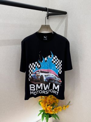 Pum Bmw Edition Black Oversized Super Premium Round Neck Printed T-shirt F3950-BL