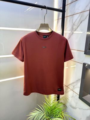 Boss Maroon Premium Round Neck Polo T-shirt F5093-MA
